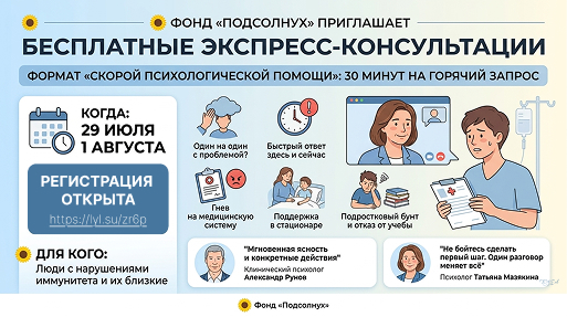 Психологическая «скорая помощь» от «Подсолнуха»